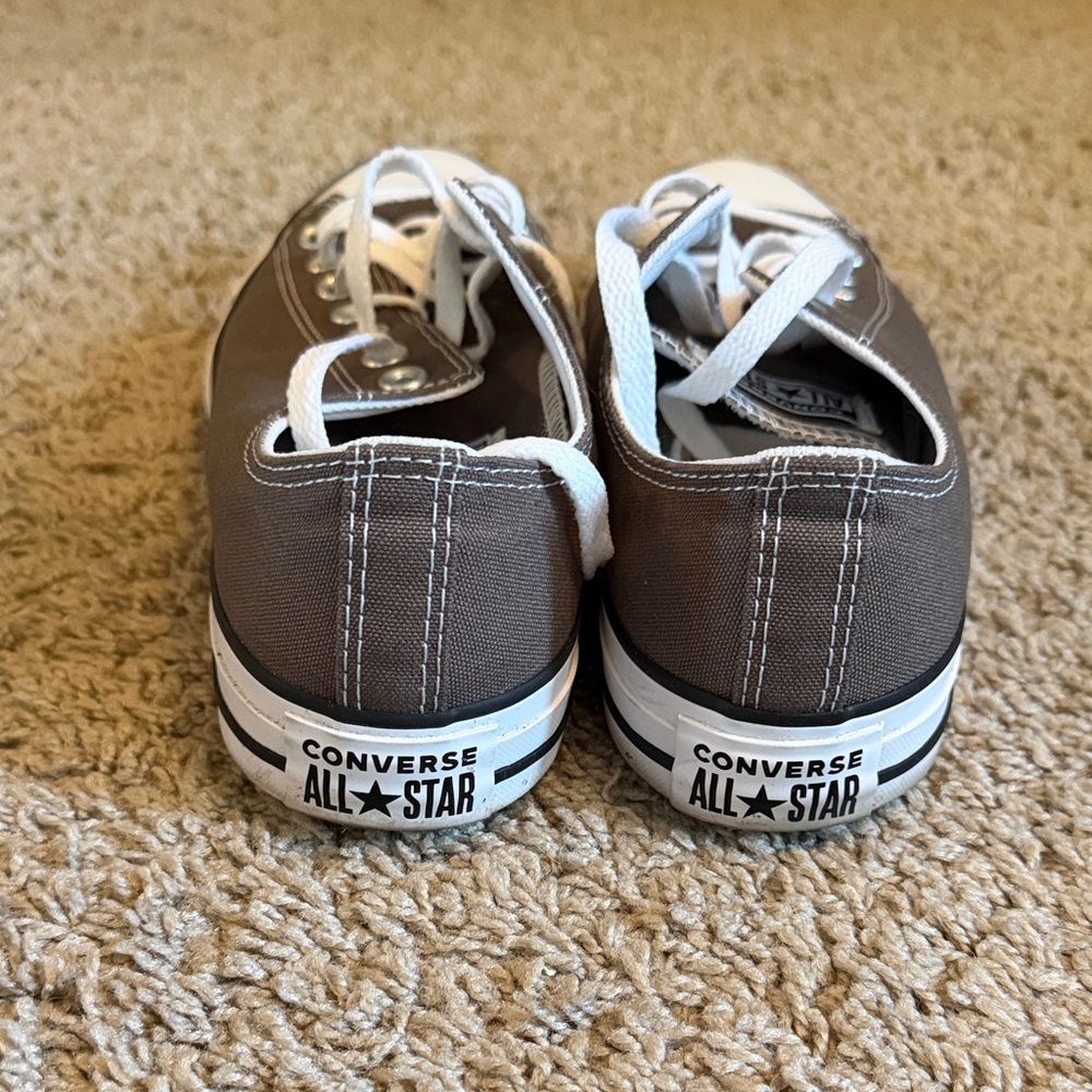 Converse Unisex Chuck Taylor Low Top Sneakers - Charcoal & White - Picture 3 of 6